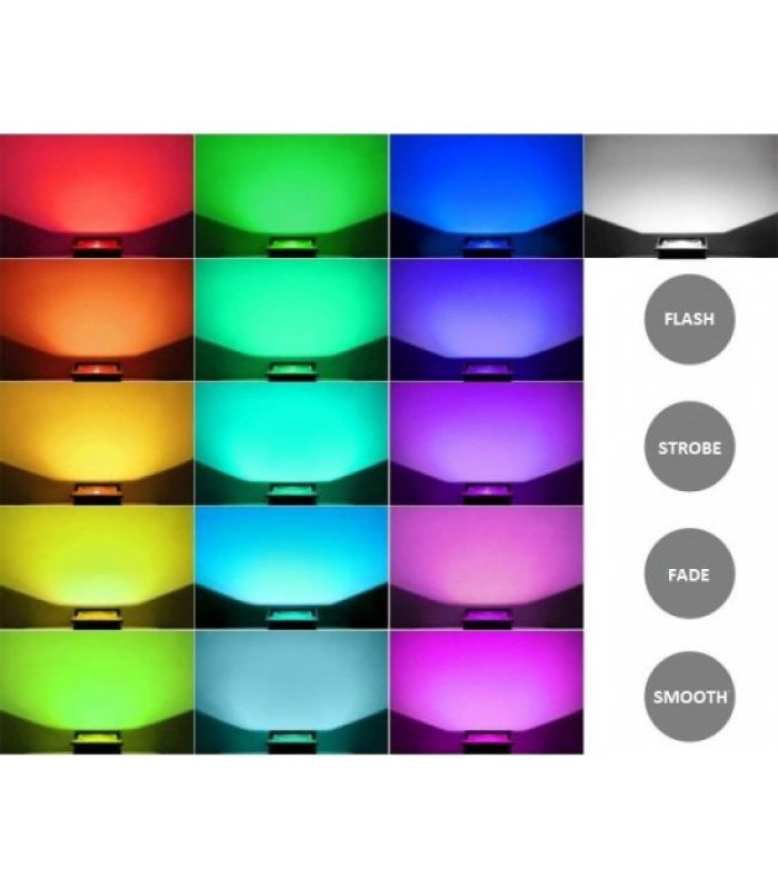 Proiector LED 10W RGB Slim